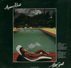 Album Cover for 70s progressive rock band Ayers Rock rare album "hotspell"